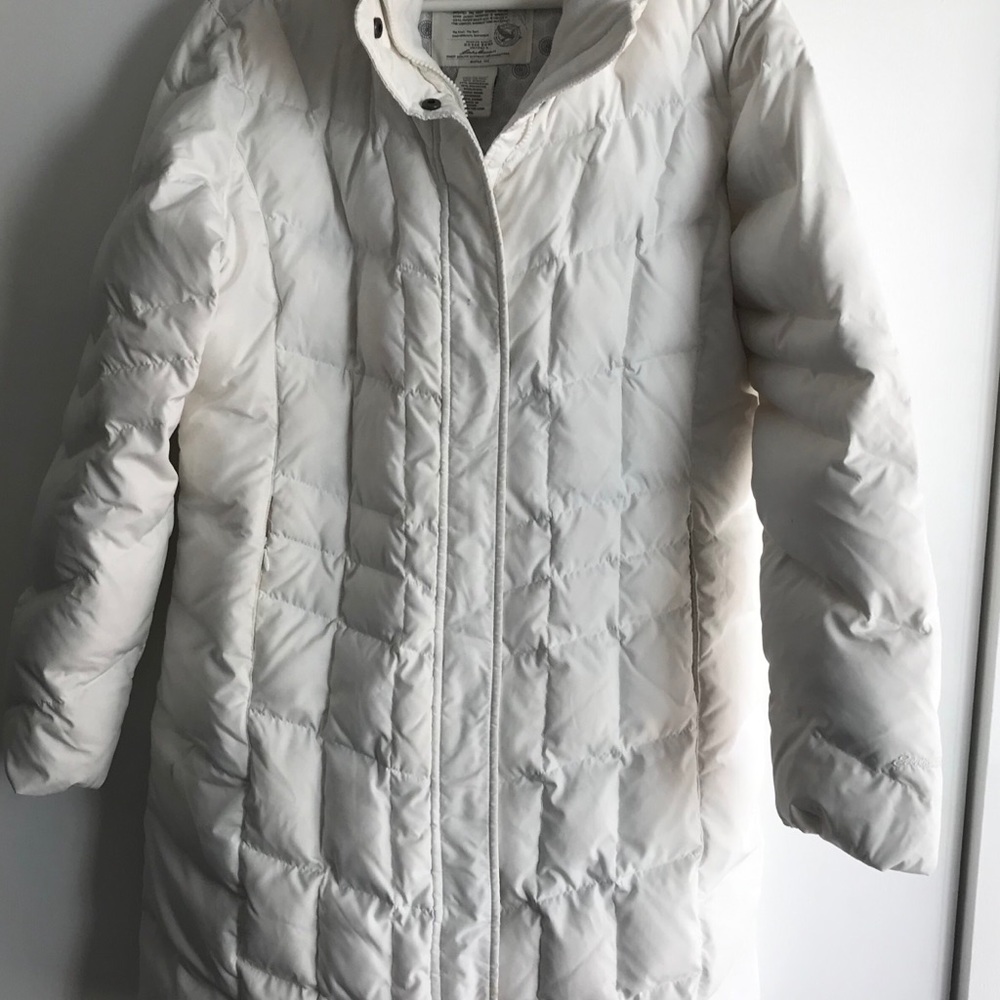 Eddie Bauer Arctic Parka, white.
